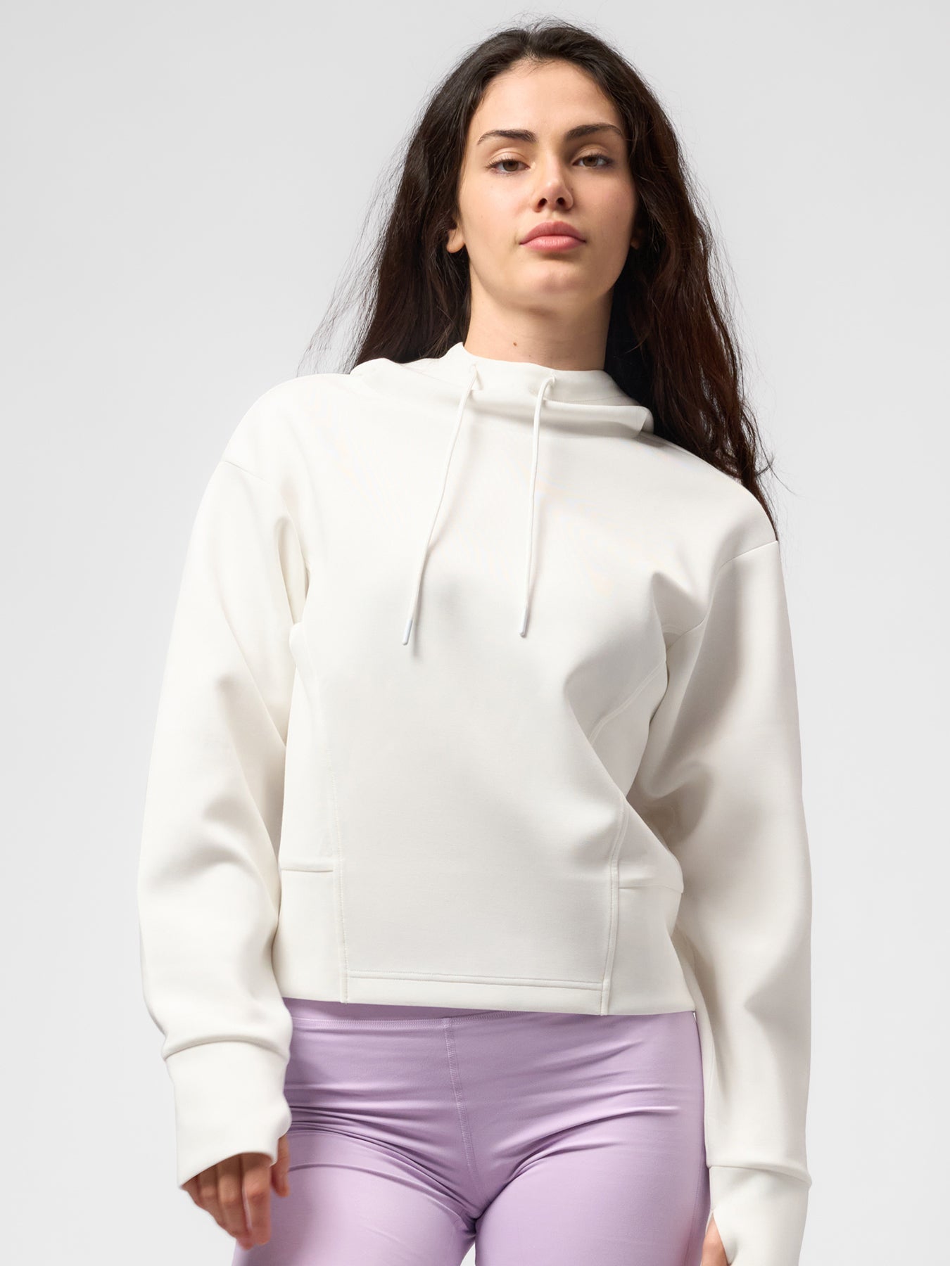 Modal Blend Hoodie And Drawstring Flare Pants Set