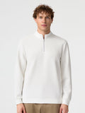 Modal Blend Half-Zip Mock Neck Long Sleeve Tee