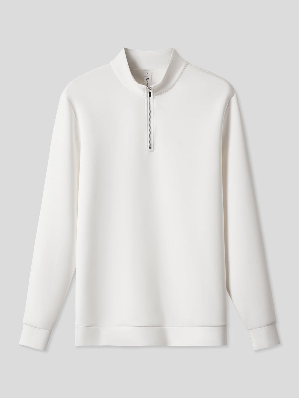 Modal Blend Half-Zip Mock Neck Long Sleeve Tee