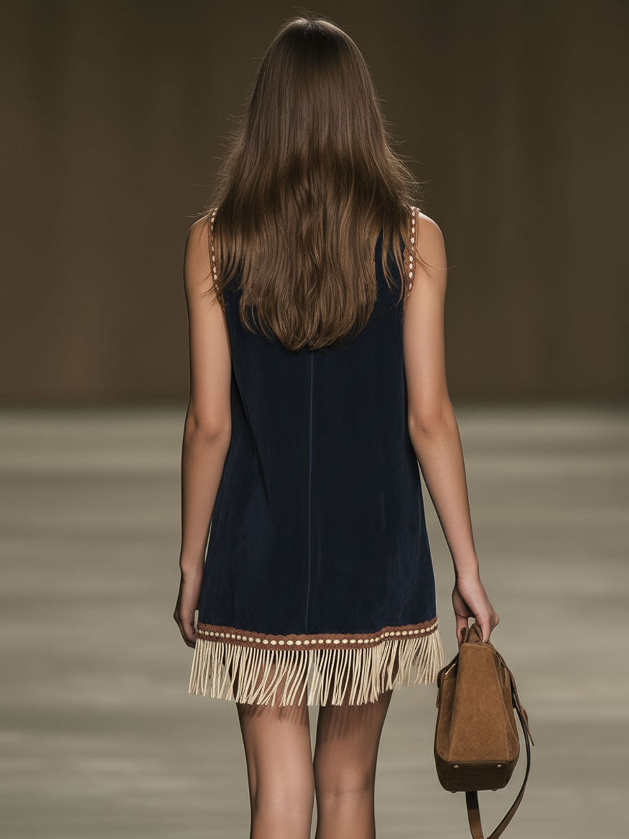 Raven | Women's Embroidered Bohemian Mini Dress